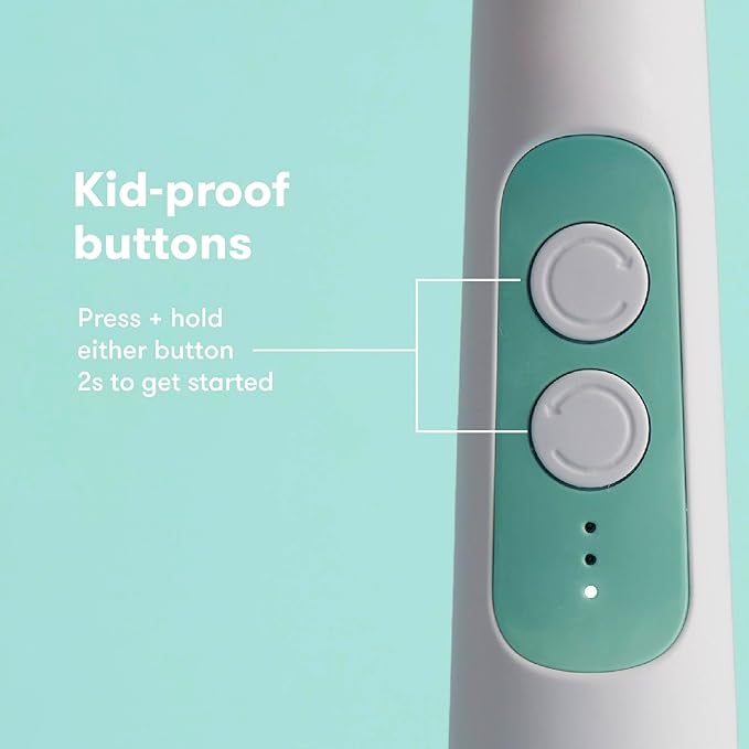 Frida Baby Electric Nail Buffer | Safe + Easy Baby Nail File, Baby Nail Clippers + Nail Trimmer Kit for Newborn, Toddler, Children's Fingernails/Toenails, 4 Buffer Pads, LED Light, Storage Case, White