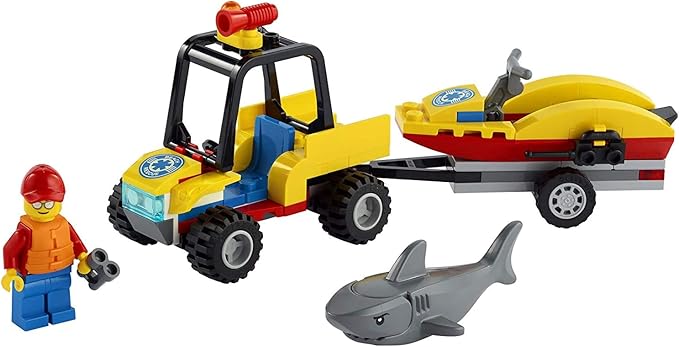 LEGO City Beach Rescue ATV 60286 Building Kit; Fun Cool Toy for Kids, New 2021 (79 Pieces)