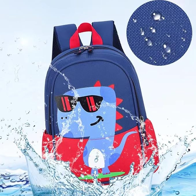 12 inch Kids Small Toddler Preschool Travel Backpack Cool Cute Cartoon Daypack (Dinosaur Green)