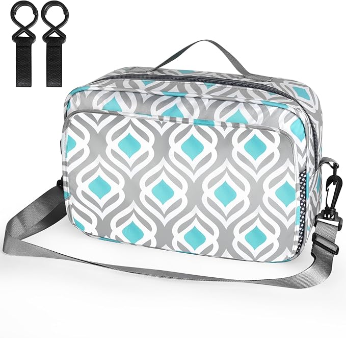 Accmor Stroller Organizer, Universal Stroller Organizer with Insulated Cup Holder Pocket, Dual Purpose Large Capacity Stroller Bag Caddy, Stroller Accessories Fits for Uppababy, Doona, Nuna Strollers