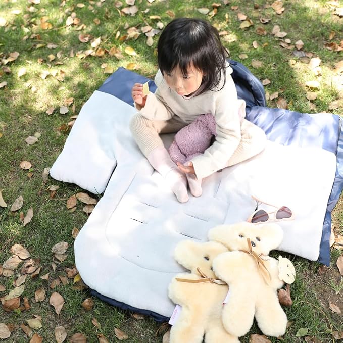 Go 3 Seasons Universal Stroller Footmuff, Warm Winter Bunting Bag for Toddler, Waterproof Sleeping Bag, Anti-Slip Height Adjustable, Winter Blanket