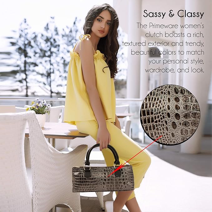 Wine Clutch Bag (Thermal Insulated) Trendy Women’s Carry Tote | Holds Red & White 750mL Bottles | Trendy Fashion | Incl. Portable Waiter-Style Corkscrew