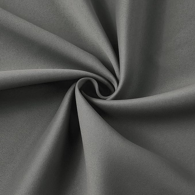 KEQIAOSUOCAI Extra Wide Blackout Curtains 90 Inches Long, Pinch Pleated Curtains for Sliding Door/French Door Room Divider Panels for Living Room 100 Inch Width 100x90 Grey