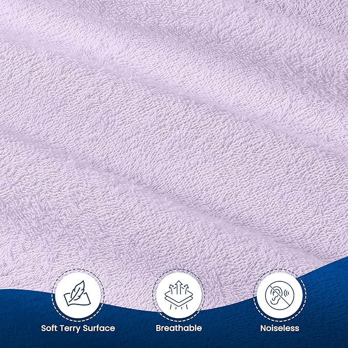 Utopia Bedding Waterproof Mattress Protector Twin Size, Premium Terry Mattress Cover 200 GSM, Breathable, Fitted Style with Stretchable Pockets (Lavender)