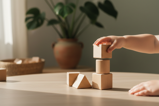 Tiny Hands Learning: Creative Play & Child Development with Wooden Toys and Montessori Activities