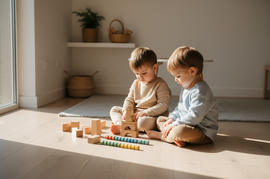 Sibling Play Without the Struggle: How Montessori Toys Naturally Encourage Parallel and Cooperative Play