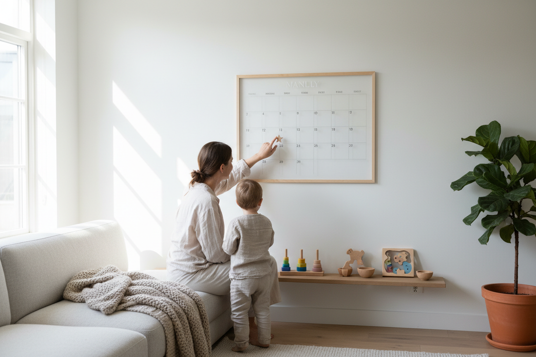 How a Family Wall Calendar Can Support Your Child's Montessori Routine at Home