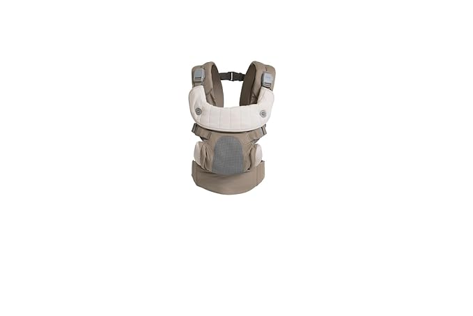 Joie Savvy Baby Carrier – Ergonomic, Adjustable Baby Carrier with 4 Carry Positions, Padded Shoulder Straps and Lumbar Support (Sandstone)
