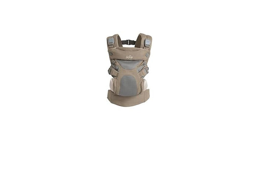 Joie Savvy Baby Carrier – Ergonomic, Adjustable Baby Carrier with 4 Carry Positions, Padded Shoulder Straps and Lumbar Support (Sandstone)