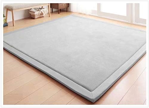 Baby Play Mat, V-mix Handmade Weaving Plush Foam Play Crawling Rugs for Baby, Toddler, Children, Yoga Mat, Exercise Mat Cushy-Soft & Thick Hypoallergenic, Non-Toxic, Reversible