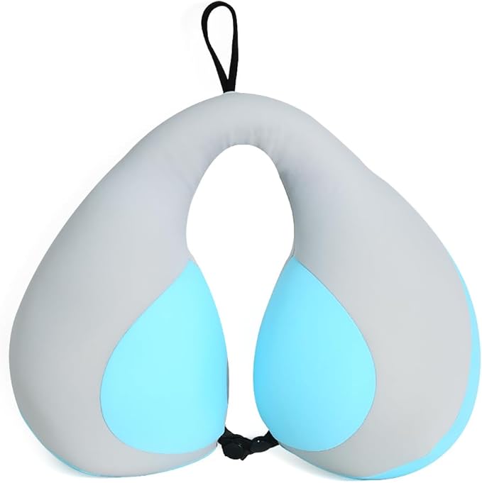 MOOB Kids Travel Pillow for Car Seat Kids U-Shape Travel Neck Pillow Support Children Stroller Pillow Blue