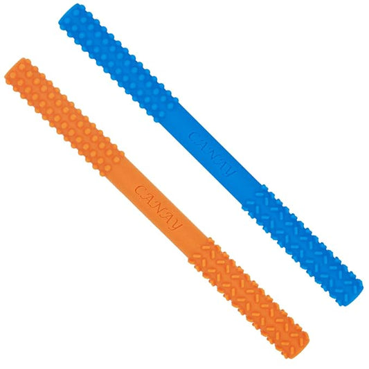 Hollow Chew Tubes Sensory Chew Toys for Autistic Children(2 Pack), Alt. to Chew Necklaces for Sensory Kids, Teething, Oral Motor Stimulation, ADHD, SPD - Teether Toys