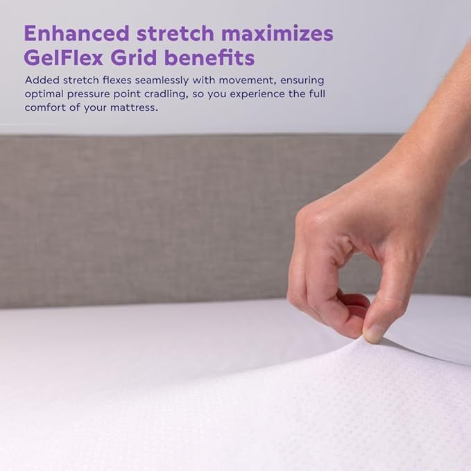 Purple Deep Pocket Waterproof Mattress Protector - California King, Fits Mattresses 15.5" - 20" - Durable Protection with Comfort-First Design for All Mattress Types