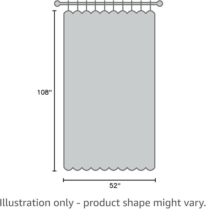 Joydeco 100% Blackout Curtains 108 inches Long for Bedroom Living Room - 2 Panels Set Burg Room Darkening Black Out Curtains for Bedroom Windows, Back tab Rod Pocket(52x108 inch,Black)