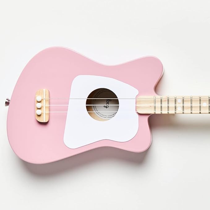 Loog Mini Acoustic kids Guitar for Beginners 3-strings Ages 3+ Learning app and lessons included