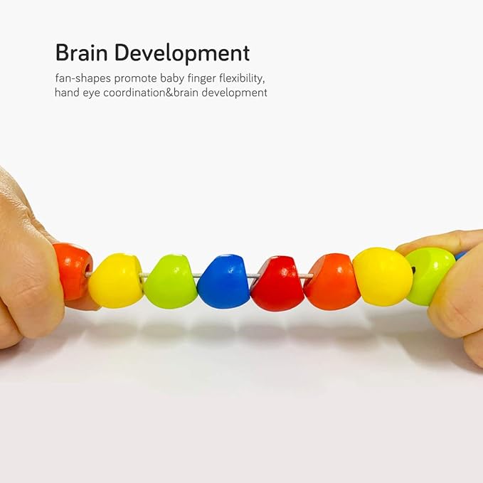 Baby Toys 6 to 12 Months, 12-18 Months, 3-6 Months Developmental, Tummy Time Toys Crawling Toys - Infant Toys - Caterpillar Twisting Baby Boy and Baby Girl Toys (2 Pack) (Rainbow)