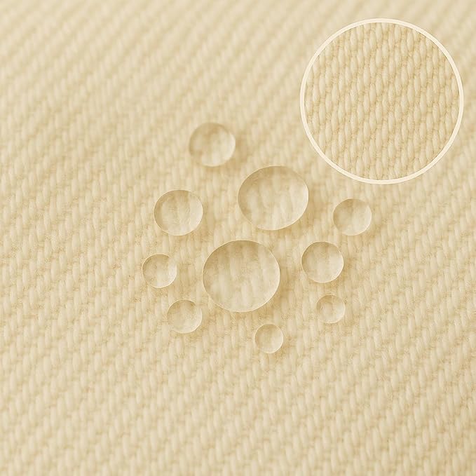 Organic Cotton Crib Mattress Protector - Water Resistant Flat Sheet Liner Pad, Skin Friendly, Chemical-Free Pure Cotton [GOTS-Certified] - Made in USA (Mini Crib (38"x24"))