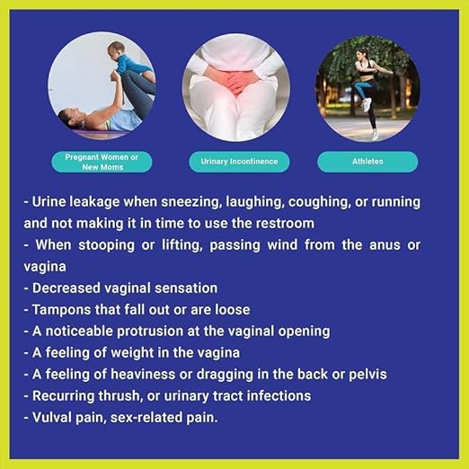 Patented Women’s Pelvic Floor Orthotic Support Belt ― Uterus Pain Relief Girdle for Dropped Bladder, Vulvar Varicosities, Postpartum Recovery, SPD | High Waist - Sapphire Blue (M)