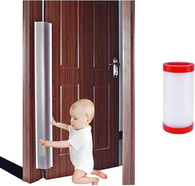 Door Pinch Guard Baby Proofing, Door Hinge Cover, Door Protector for Kids Finger Safety, Door Finger Pinch Guards Heavy Duty, Door jam Shield,JuneSisters