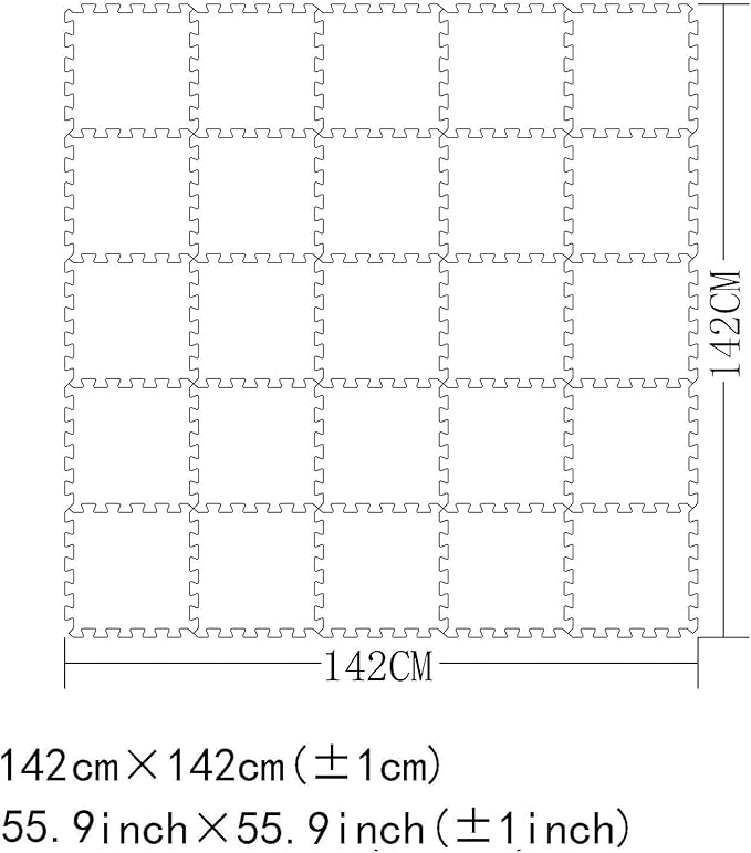 MQIAOHAM® 25 Pieces Puzzle Play Mats, Soft Baby Play Mat, Kids Interlocking Foam Floor Tiles, Toddlers Carpet Playmats G301025-107108112