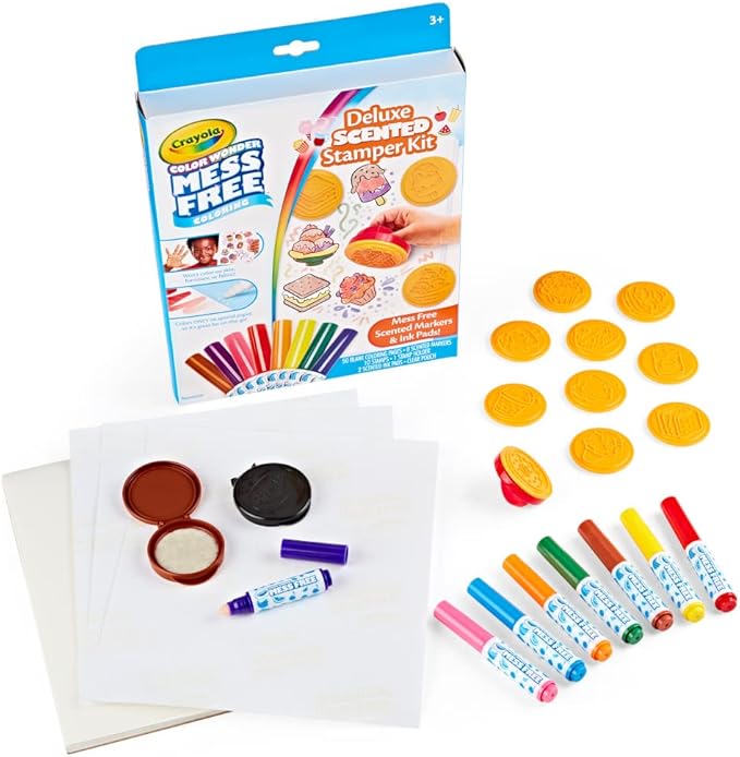 Crayola Color Wonder Mess Free Coloring Set, 50 Blank Coloring Pages, Scented Color Wonder Stamps and Markers, Refill Set