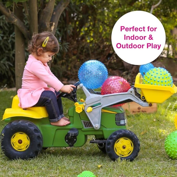 Edushape Sensory Ball for Baby - 7" Glow-in-The-Dark Color Ball Helps Enhance Gross Motor Skills for Kids 6 Months & Up
