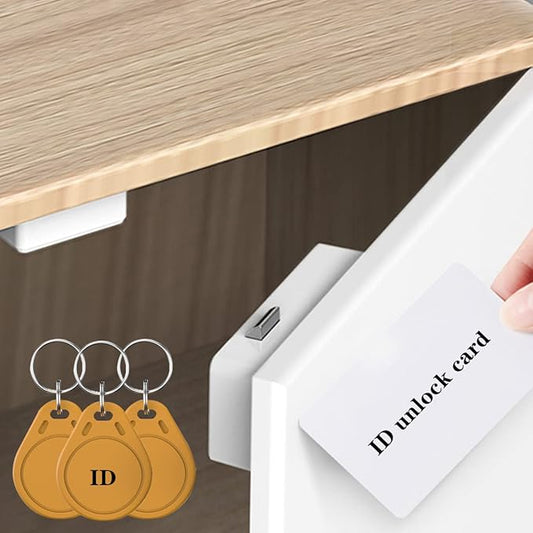 Electronic Cabinet Lock, Hidden DIY RFID Lock ， RFID Card/Tag Card/Induction Swipe Card to Unlock,for Wooden Cabinet Drawer Locker Cupboard