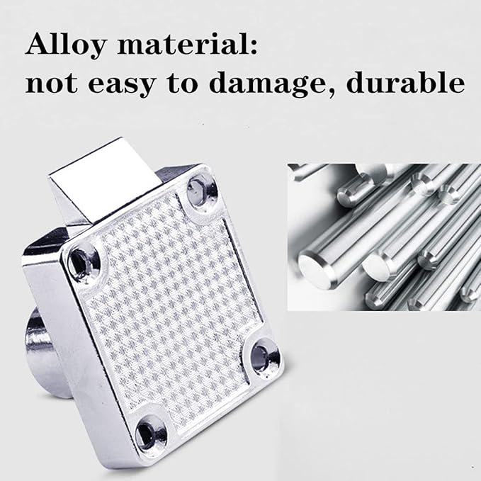 Automatic Lock Tongue Cabinet Drawer Lock & Forstner Drill Bit Furniture Locker Lock Showcase Lock Drilling Diameter 3/4"/19mm for (3/5"-/15mm -7/8"-/22mm) Door Panel