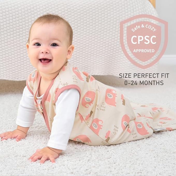 Yoofoss Baby Sleep Sack 0-6 Months Wearable Blanket for Babies 100% Organic Cotton 2-Way Zipper TOG 0.5 Toddler Sleeping Sack 3 Pack, Comfy Lightweight Sleep Sacks