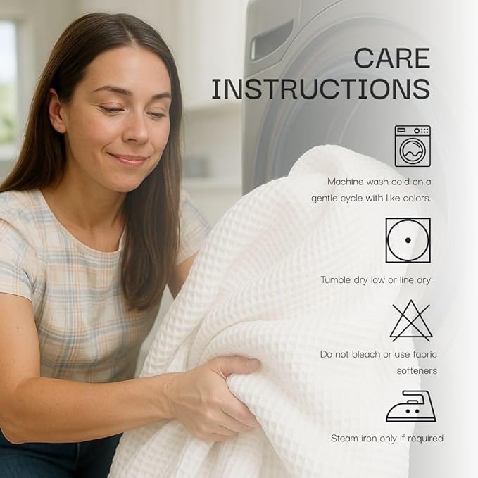 Salt Earth GOTS Certified 100% Organic Cotton Throw Blanket, 55" x 60" Waffle Blankets & Throws for Bed, Throw Blanket for Couch, Modern & Cozy Blanket, All Season,Comfy & Soft Blanket(Scottish Grey)