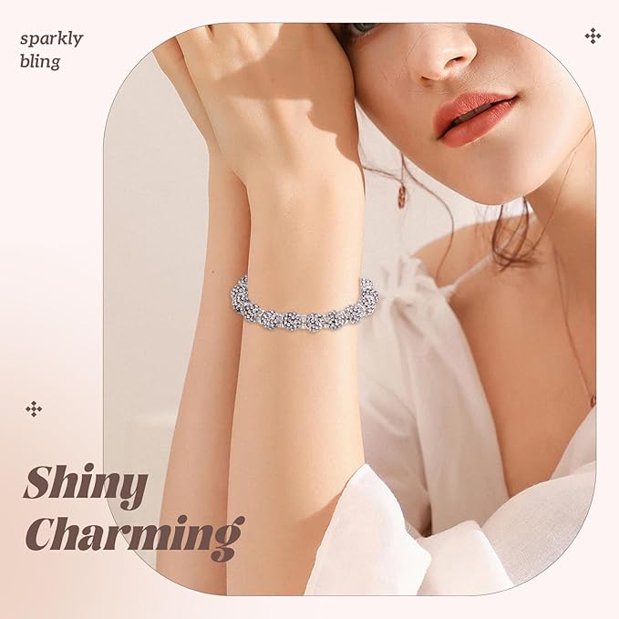 105pcs 10mm Rhinestone Beads for Jewelry Making, Black White Shiny Round Disco Ball Beads Bulk, Sparkle Crystal Clay Christmas for Bracelet Baseball Necklace Earring Crafting and DIY