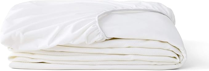 Tuft & Needle Cal King Mattress Protector - Waterproof, Liquid-Proof, Sleeps Quiet, Fitted Sheet Style, Soft and Comfortable, White