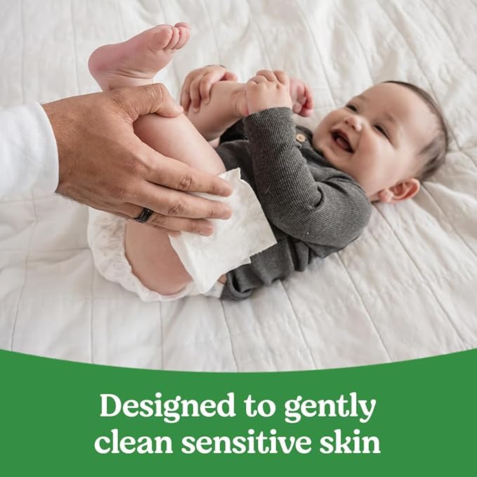 Huggies Natural Care Sensitive Baby Wipes, Unscented, Hypoallergenic, 99% Purified Water, 9 Flip-Top Packs (3 packs of 3), 504 Total Wipes (56 Wipes per pack), Packaging May Vary
