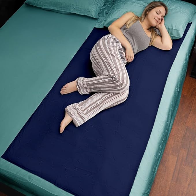 Inspire Waterproof Washable Mattress Pad, Quilted and Dark Colored to Hide Stains, Oversized 34"x 72" – Adults and Kids Reusable Underpad for Incontinence