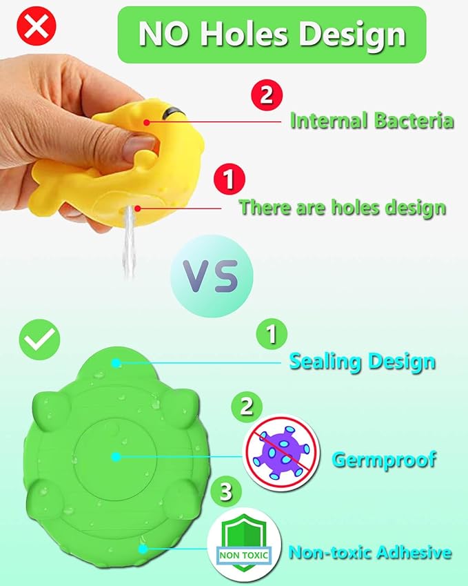 Bath Toys for Kids Ages 1-3 - Mold Free Bath Toy for Babies 6-12 Months - Toddler Pool Bathtub Water Table Toys - Valentines Day Gifts for 1 2 3 Year Old Boys Girls Easter Basket Stuffers Toy Boats