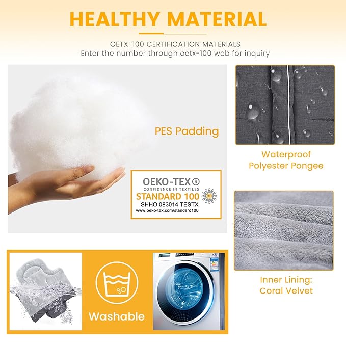 Orzbow Warm Bunting Bag Universal,Stroller Sleeping Bag Cold Weather,Waterproof Toddler Footmuff(Blue,Large)