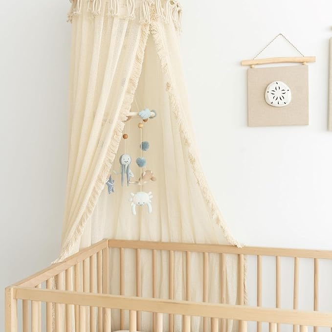 Crane Baby, Ocean Nursery Decor for Boys and Girls, Ceiling Hanging, 9" x 30", Whale Nursery Decor, Ceiling Hanging Decorations