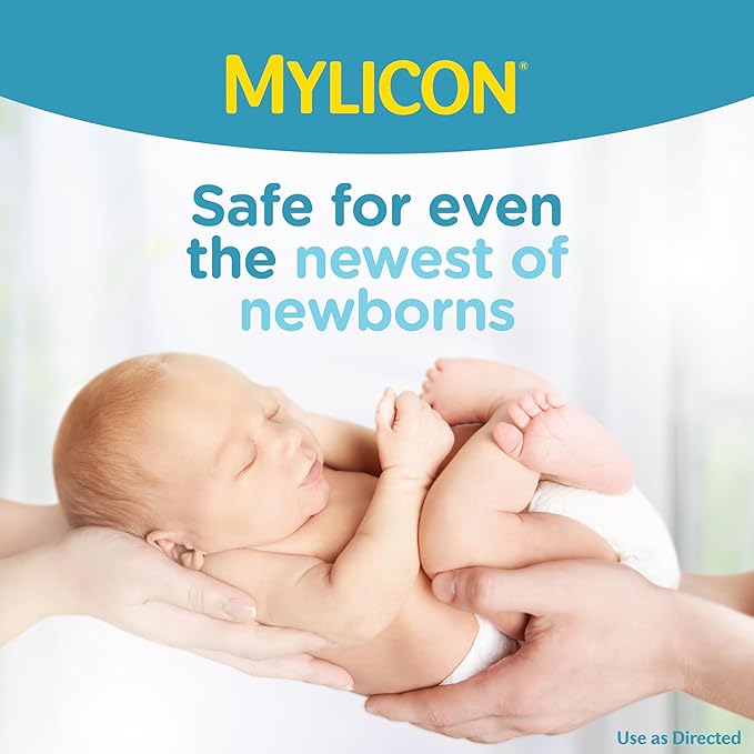 Mylicon Gas Relief Drops for Infants and Babies, Dye Free Formula, 0.5 Fluid Ounce