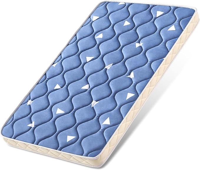 Baby Bassinet Mattress 33x 19 inches- Firm Support and Comfort Premium Foam,Noiseless and Odorless,Hypoallergenic Small Crib Mattress, Fits Moses Basket, Dual Sided with Soft Breathable Fabric