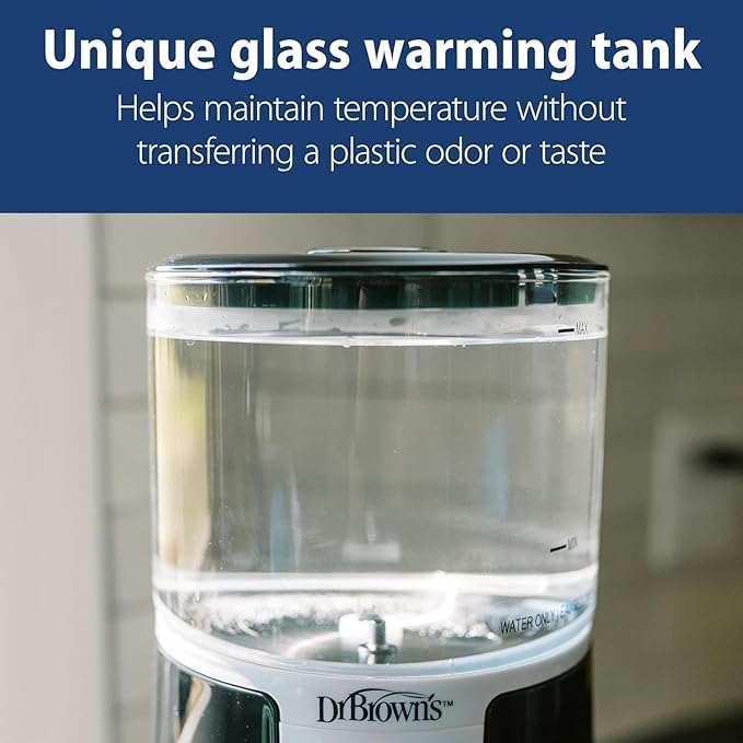 Dr. Brown's Insta-Prep Warm Water Dispenser with Baby Formula Dispenser, Gray