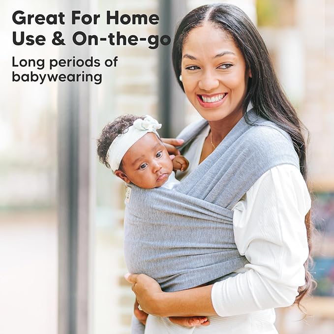 KeaBabies Baby Wrap Carrier - All in 1 Original Baby Carrier Newborn to Toddler Sling, Easy to Wear, Hands Free Bonding, Lightweight, Breathable Infant Wraps (Warm Hearth)