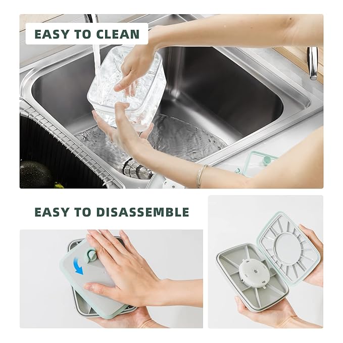 1000ml Formula Travel Container Airtight Formula Dispenser On The Go, 11OZ, 0.66LB, 300g, Clear