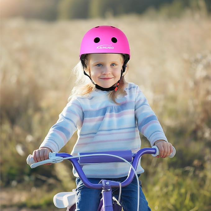 KAMUGO Kids Bike Helmet,Toddler Helmet Adjustable Kids Bicycle Helmet Girls Or Boys Ages 2-8/8-14 Years Old Multi-Sports for Cycling Skateboard Scooter