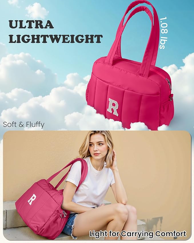 Dance Bag, Kid Weekender Bags，Girls Birthday Gifts-Girl Overnight Bag with Wet Pocket，Lightweight Travel Tote Personalized Cheer Bags with Makeup Pouch