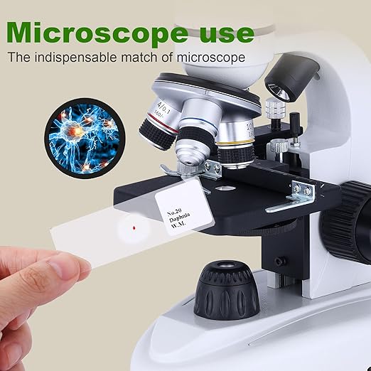 30 Microscope Slides with specimens, Plants, Insects, Animal Cell Samples for use in Biological Science Labs for Children, Students and homeschools