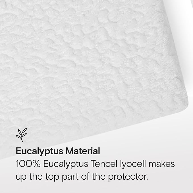 SIJO Mattress Protector, 100% Waterproof, Cooling, Ultra Soft, Noiseless, 16 inch Deep Pocket, Best Overall Mattress Protector Award Winner by Apartment Therapy (Twin)