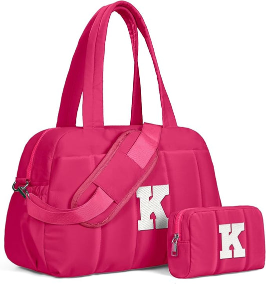 Dance Bag, Kid Weekender Bags，Girl Overnight Bag with Wet Pocket，Sweet 16 Gifts for Girls-Lightweight Travel Tote Personalized Cheer Bags with Makeup Pouch