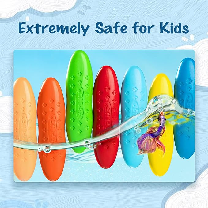 YPLUS Coloring Set for Kids with 24 Crayons 3 Coloring Books, Toddler Painting Kit Peanut Crayon Drawing Books, Washbale Non Toxic Art Craft Supplies for 1-3, 2-4, 4-6