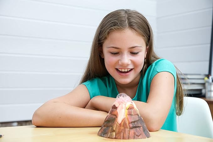 4M - STEAM Earth Science - Educational Science Kits for Kids Ages 5+ with 5 Experiments: Volcano Eruption, Excavate Crystals, Crystal Growing, & More - Hands-On Geology STEM Learning Science for Kids