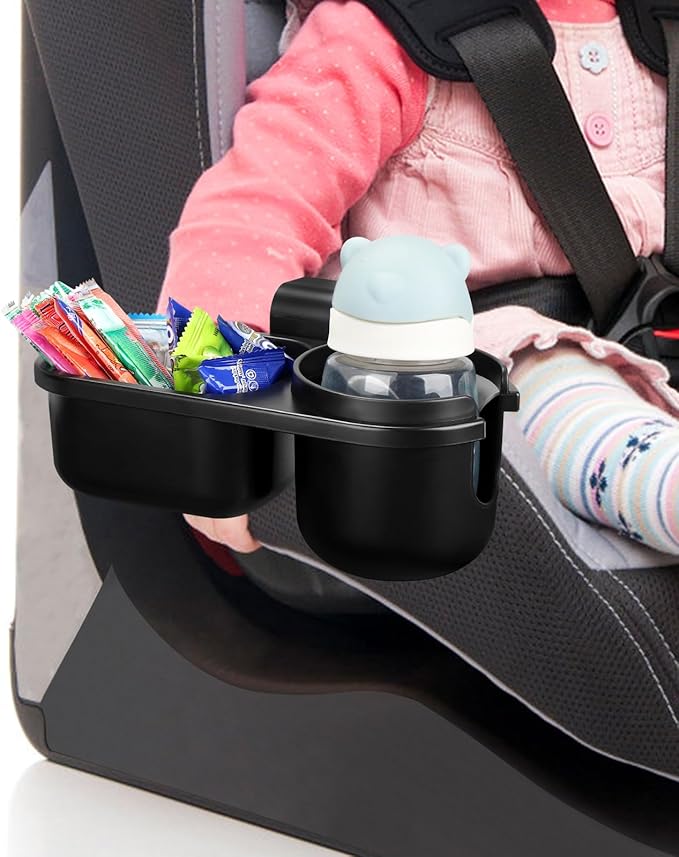 Accmor Child Cup Holder Snack Tray for Convertible Car Seats, Universal Child Cup Holder Compatible with Most Baby Car Seat Models
